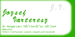 jozsef varteresz business card